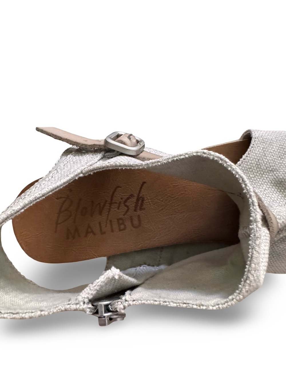 Women’s Taupe Open-Toe Ankle Sandals with Buckle Strap - Picture 9 of 11